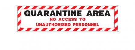 Coronavirus Quarantine Area Banner Facebook Covers